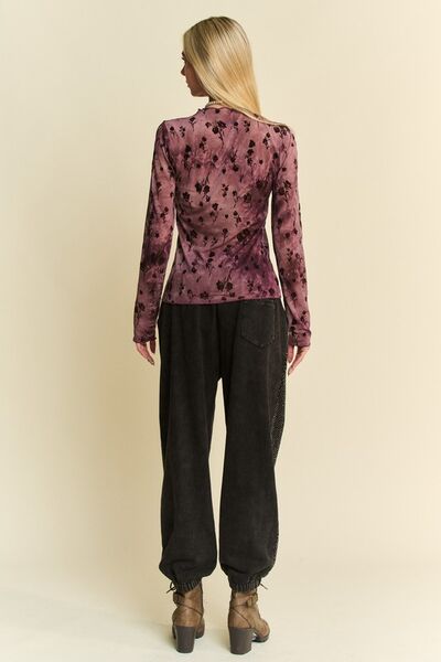 Davi Dani Rhinestone Elastic Waist Joggers