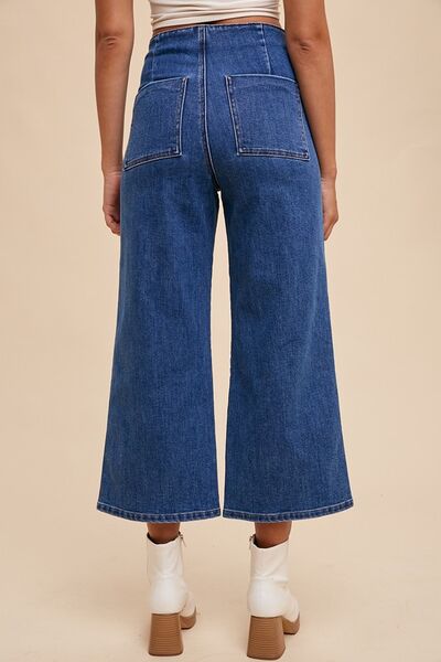 Dark Annie Wear Button Fly High Waist Jeans