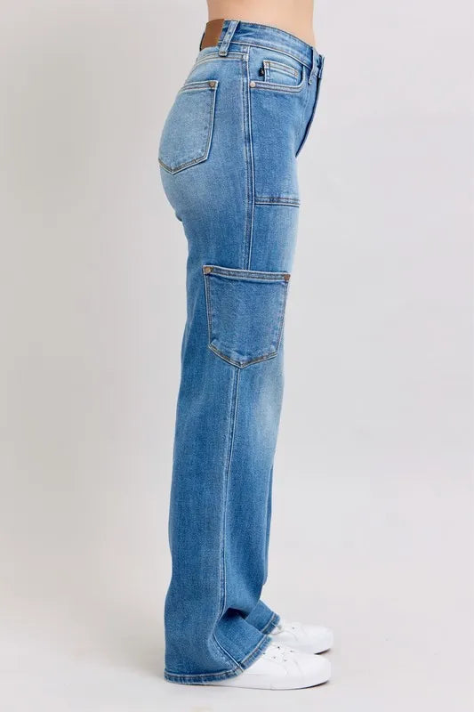 Md Judy Blue Full Size High Waist 90S Straight Jeans Plus Size