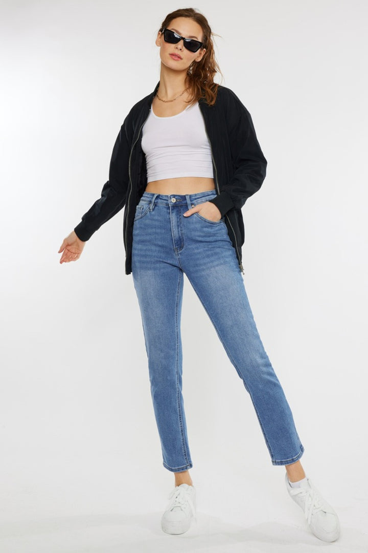 ML Kancan Full Size Cats Whiskers High Waist Jeans