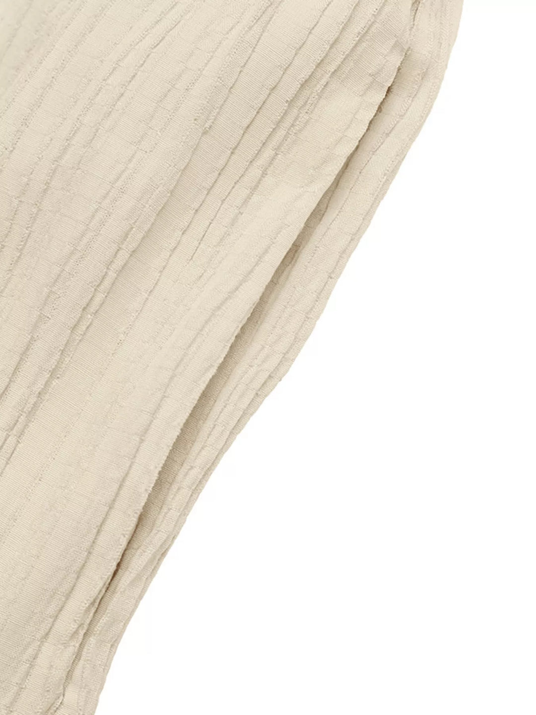 V Neck Drawstring Waist Wide Leg Jumpsuit