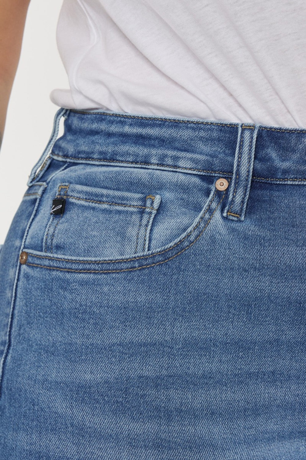 Kancan Full Size Cats Whiskers High Waist Jeans