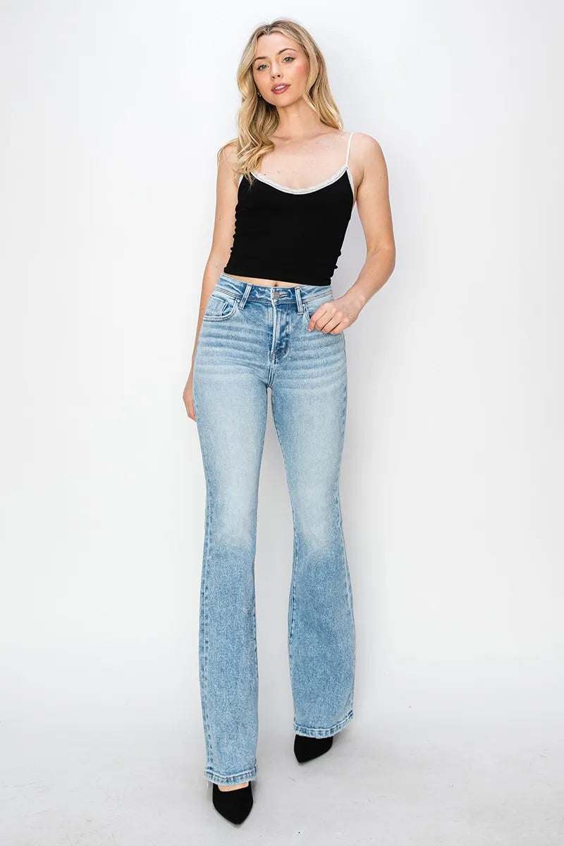 Light Risen High Rise Bootcut Jeans