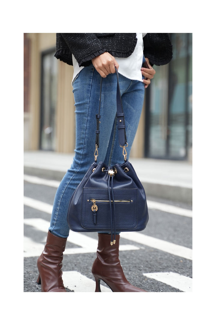 Brown Mkf Larissa Bucket Handbag With Wallet By Mia K