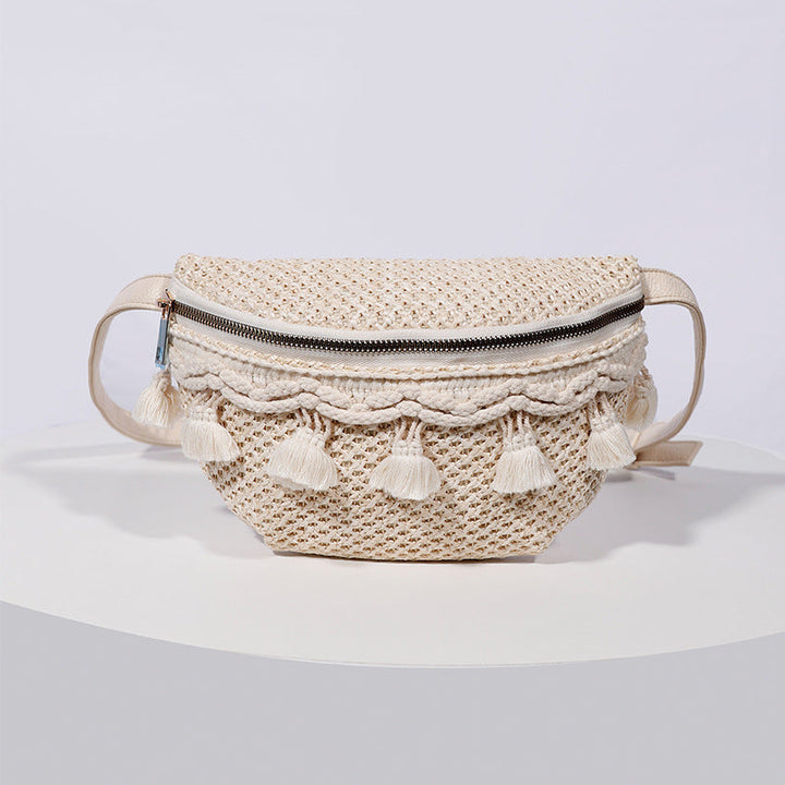 Esme Crochet Tassel Sling Bag 1