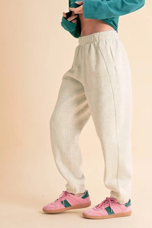 Aemi Co Drawstring Elastic Waist Joggers 4