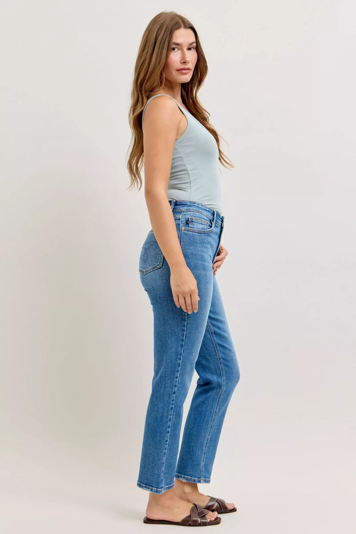 Md Judy Blue High Waisted Straight Leg Jeans