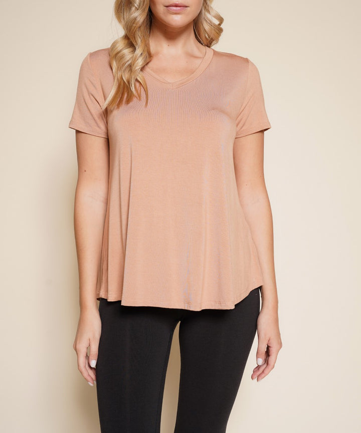 Slate Navy Bamboo Classic V Top