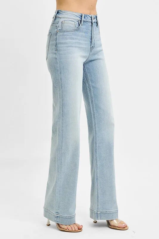 Light Risen High Rise Straight Jeans 1