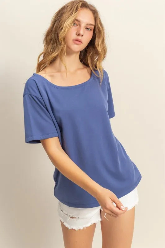 Dusty Indigo Hyfve Everyday Short Sleeve Tee