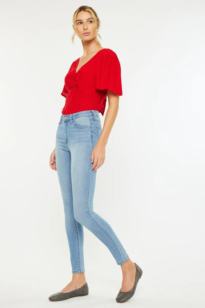 Medium Light Kancan High Rise Super Skinny Jeans
