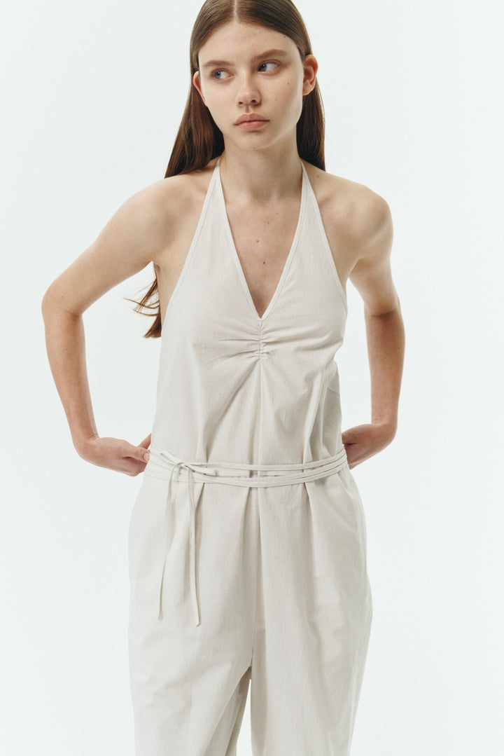 Daisy Stripe Jumpsuit