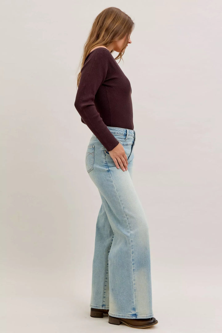 Md Judy Blue High Waist Column Straight Jeans