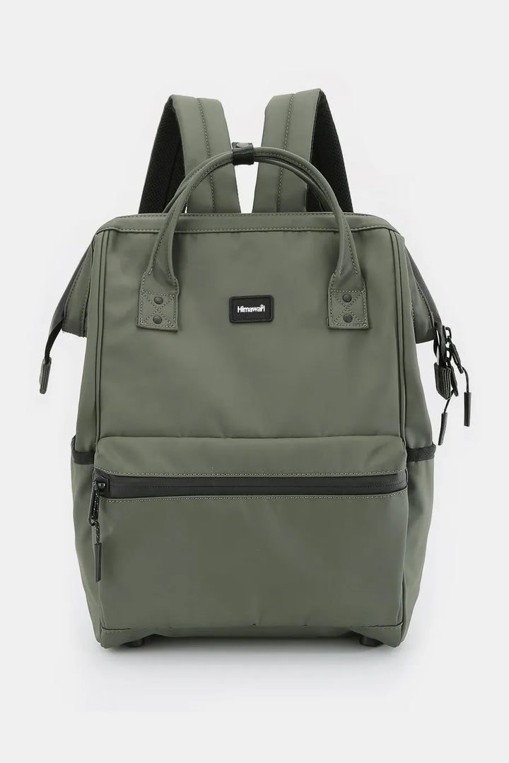 Green Himawari Waterproof Backpack Bag With External Usb Port