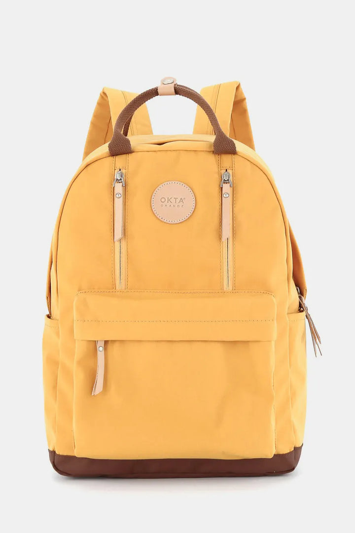 Olive Himawari Waterproof Backpack Bag With Multilayer Pockets 1