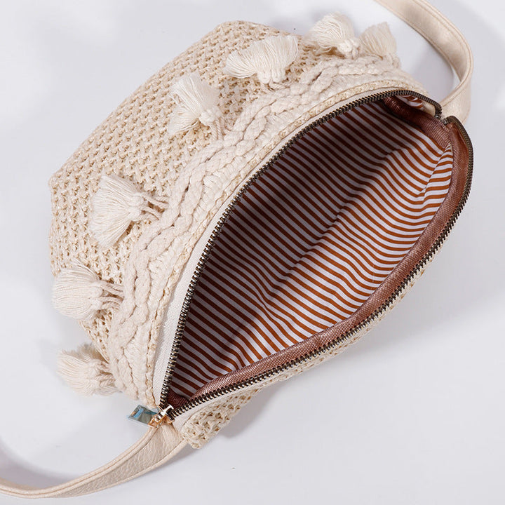 Esme Crochet Tassel Sling Bag 1