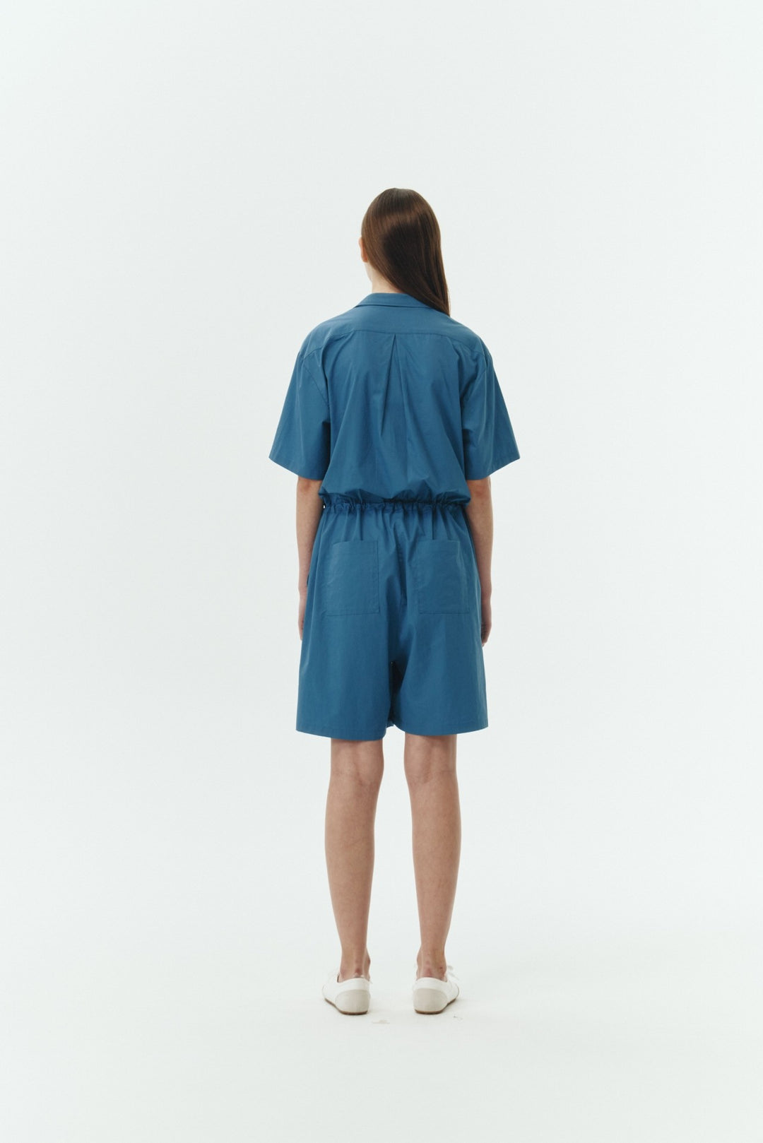 Blue Green Emma Solid Jumpsuit