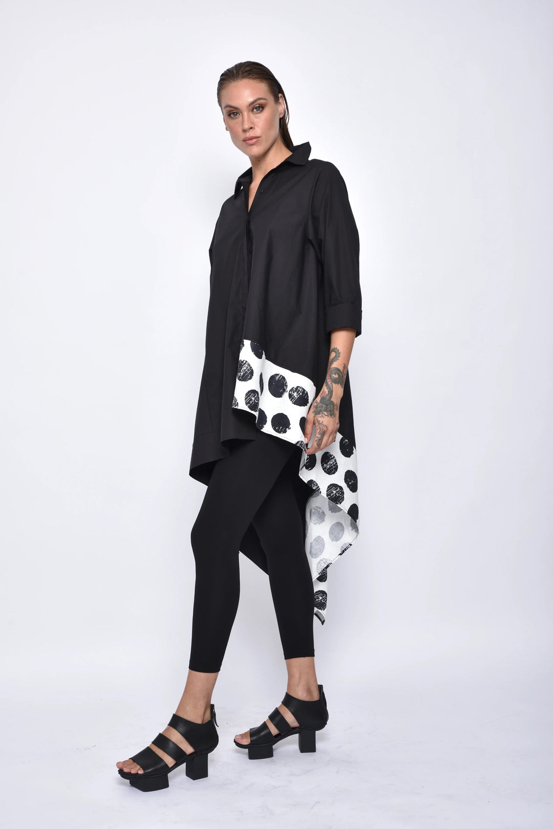 Small Asymmetrical Tunic Shirt