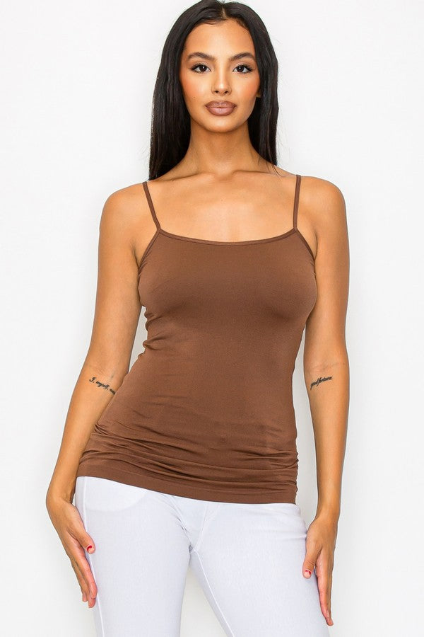 Charcoal Womens Seamless Cami Tank Top