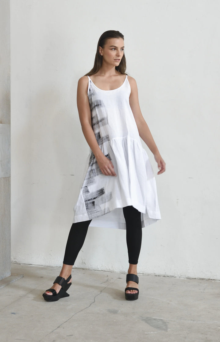 Xsmall Linen Peplum Dress