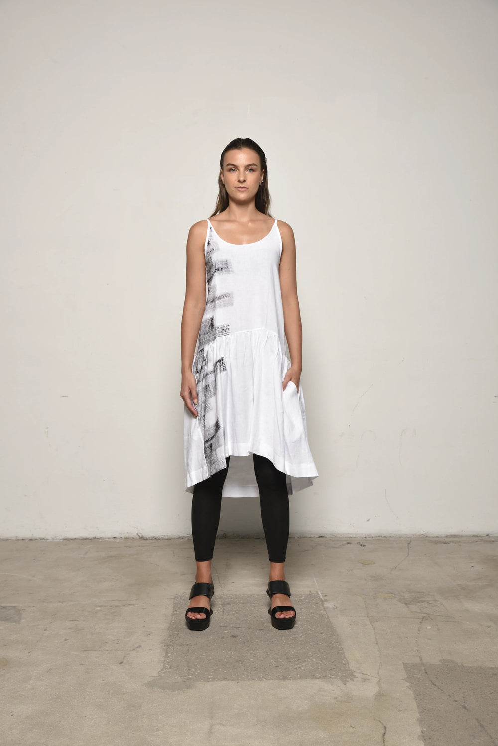 Xsmall Linen Peplum Dress