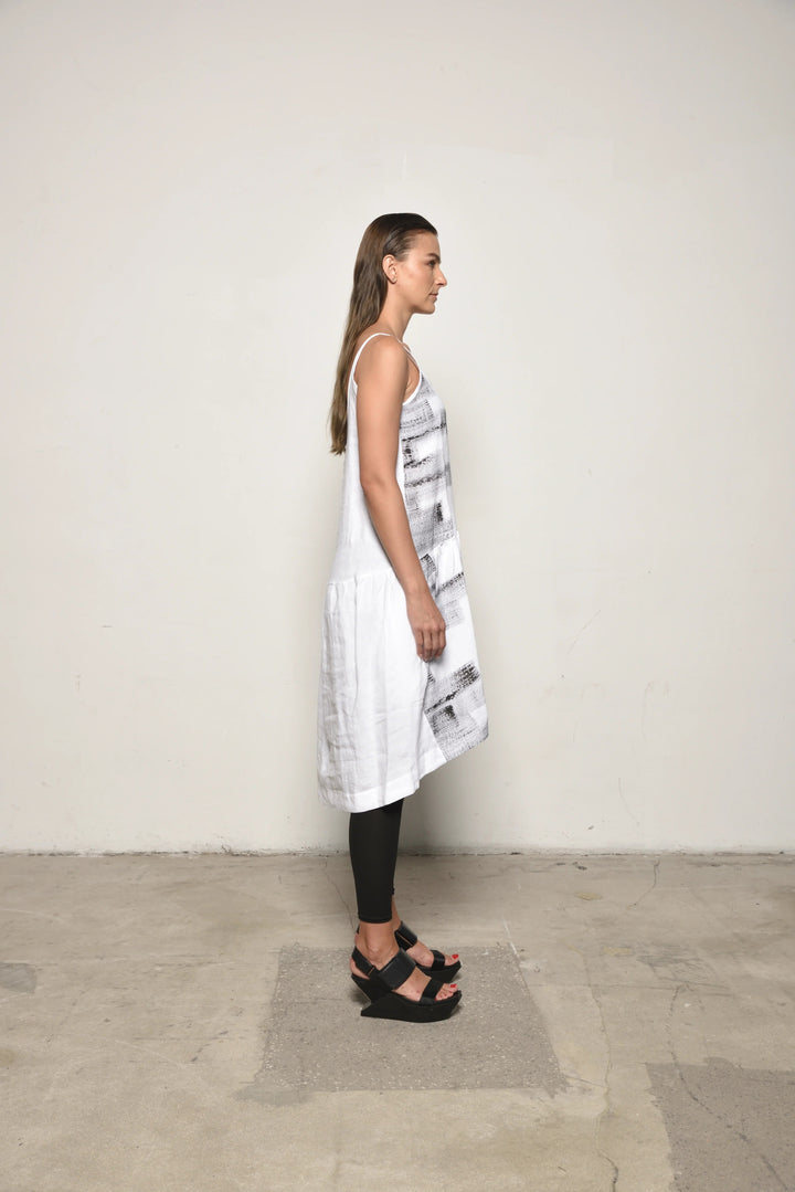 Small Linen Peplum Dress