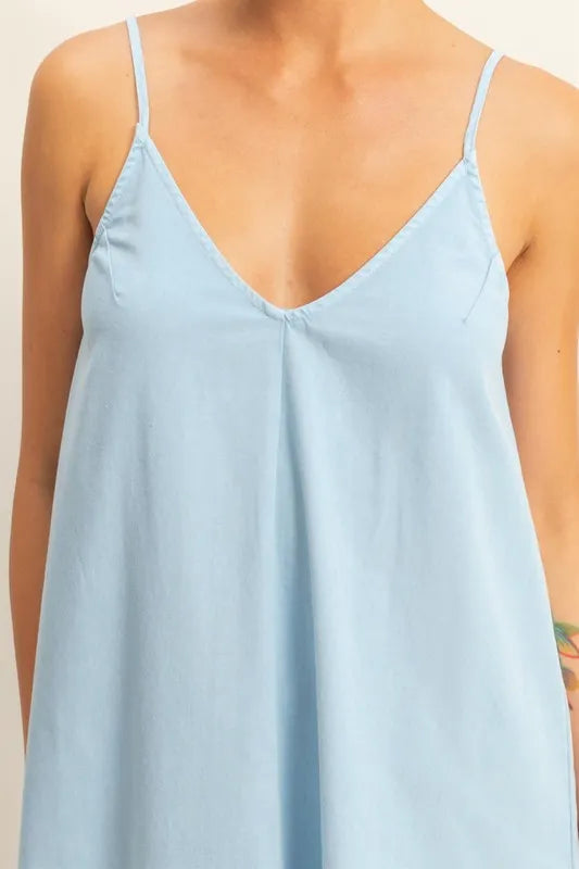 Hyfve Dyed V Neck Loose Dress 2