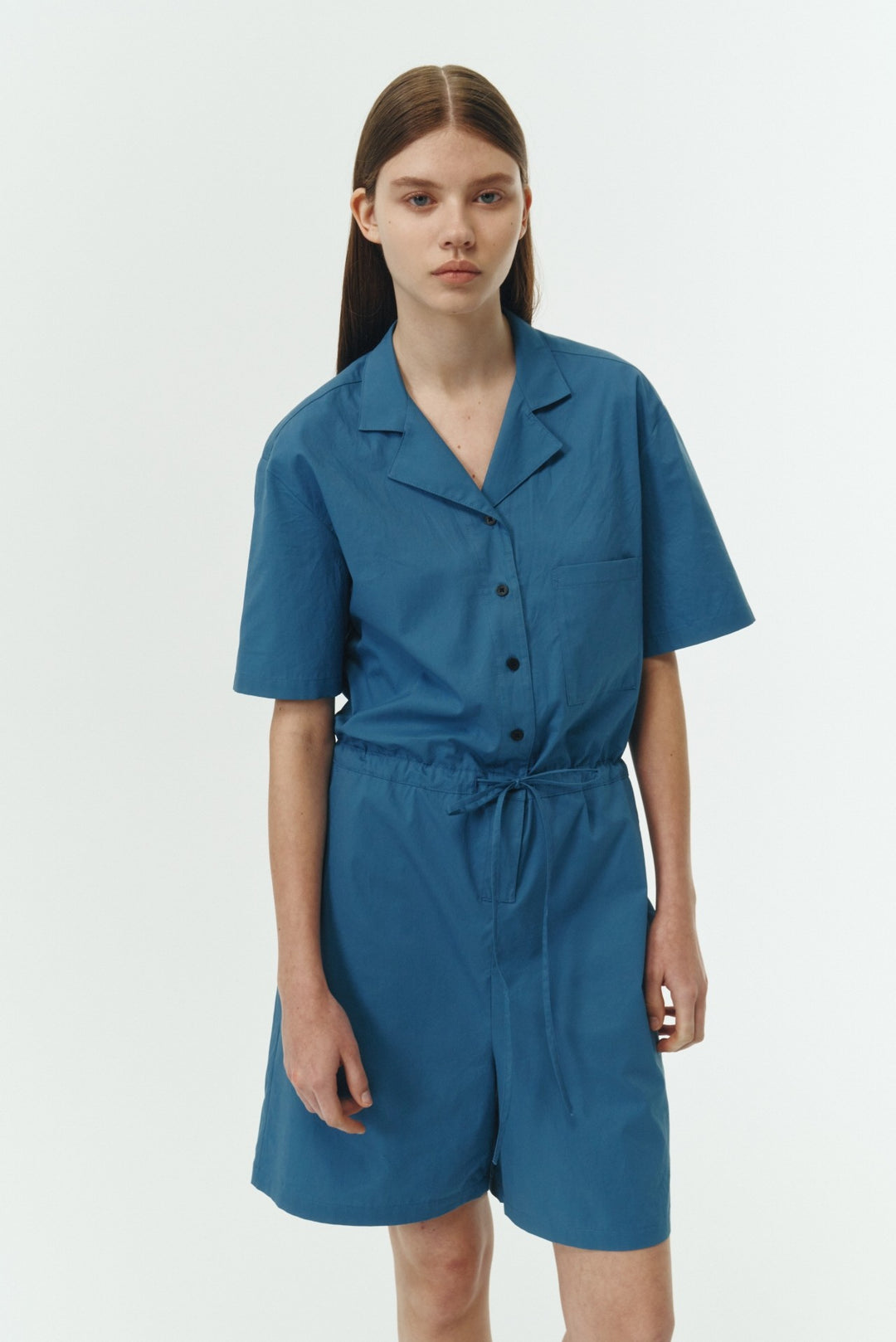 Blue Green Emma Solid Jumpsuit