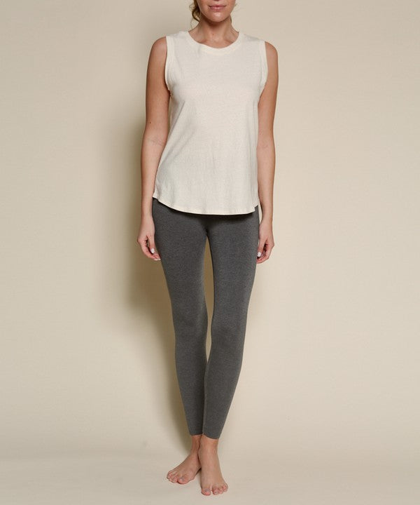 NAVY Recycled Cotton Muscle Tank