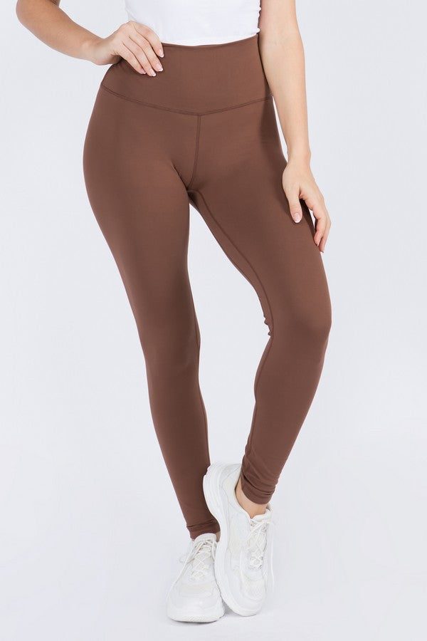 Black Womens High Rise Casual Leggings