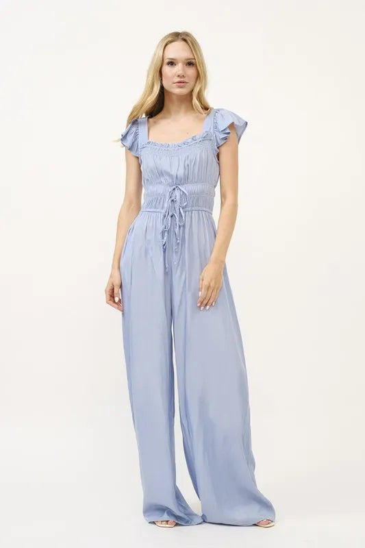 Blue And The Why Ruched Multi Strings Jumpsuit