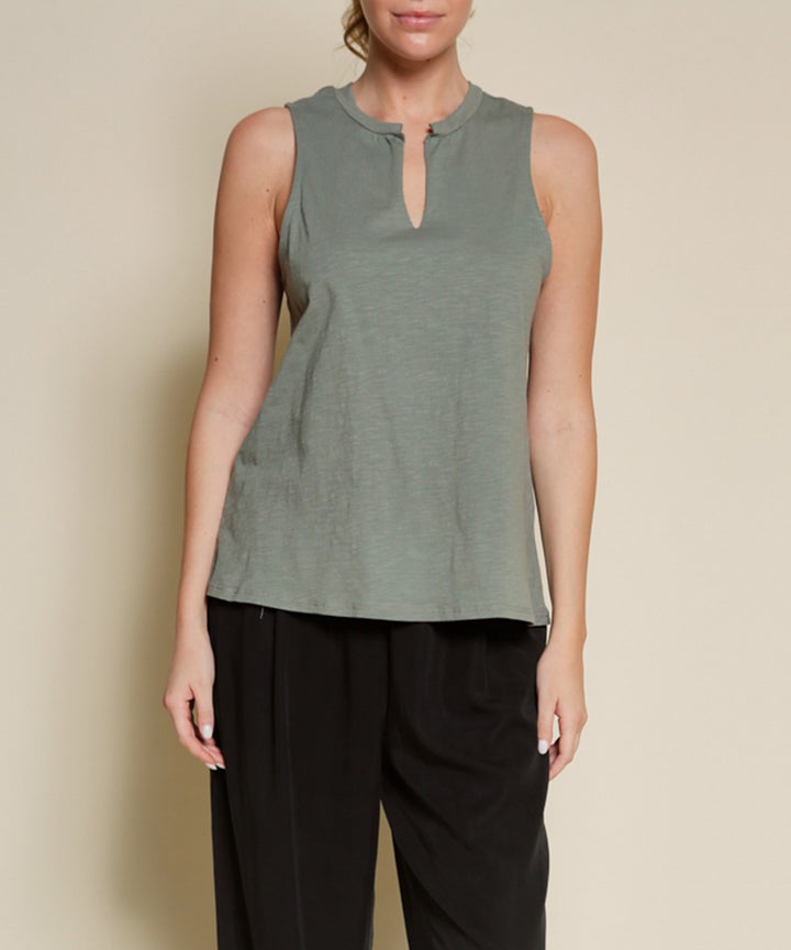 V Shape Sleeveless Top