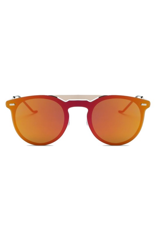 Round Circle Mirrored Fashion Sunglasses