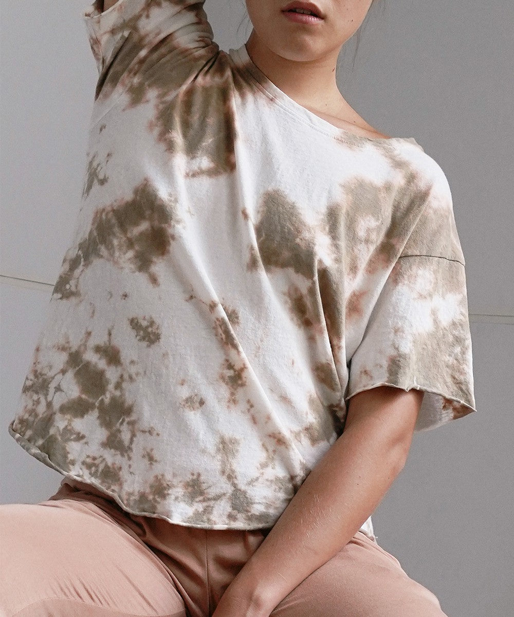 Olive Neutral Color Hand Tie Dye