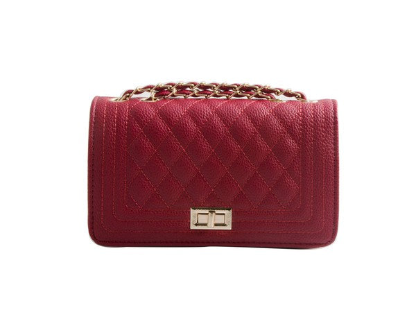 IVIV/IVORY Pu Leather Quilted Fashion Bag