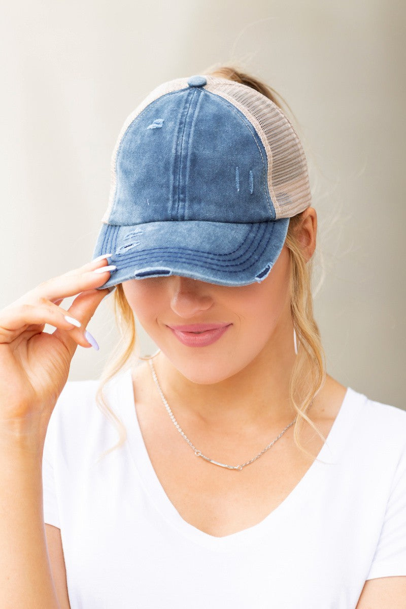 Cc Criss Cross Ponytail Caps