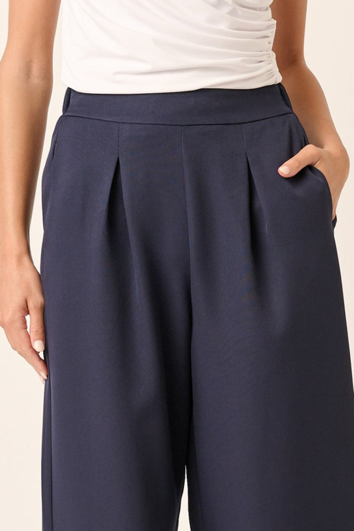 Mittoshop Inverted Pleat Detail Wide Leg Pants 1
