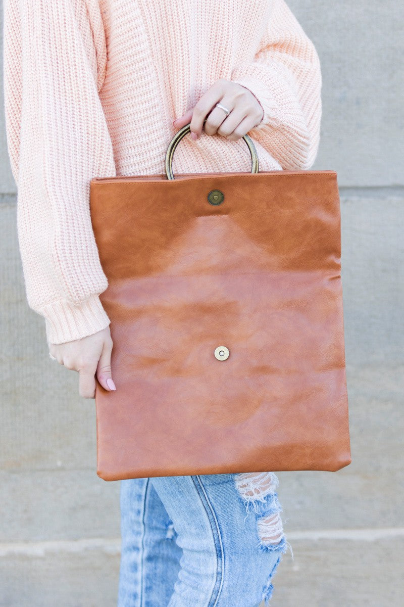 Leopard Fold Over O Ring Clutch | Anekay