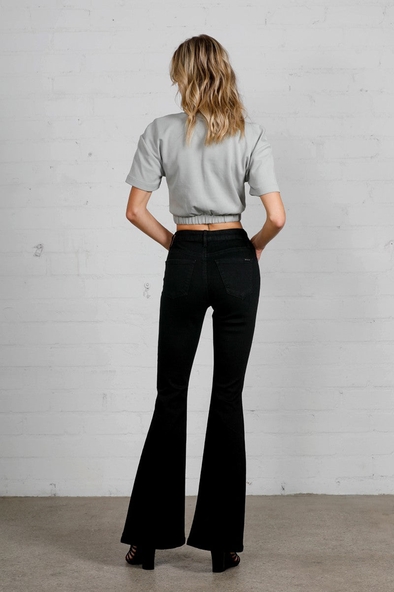 High Rise Wider Flare Jeans 1