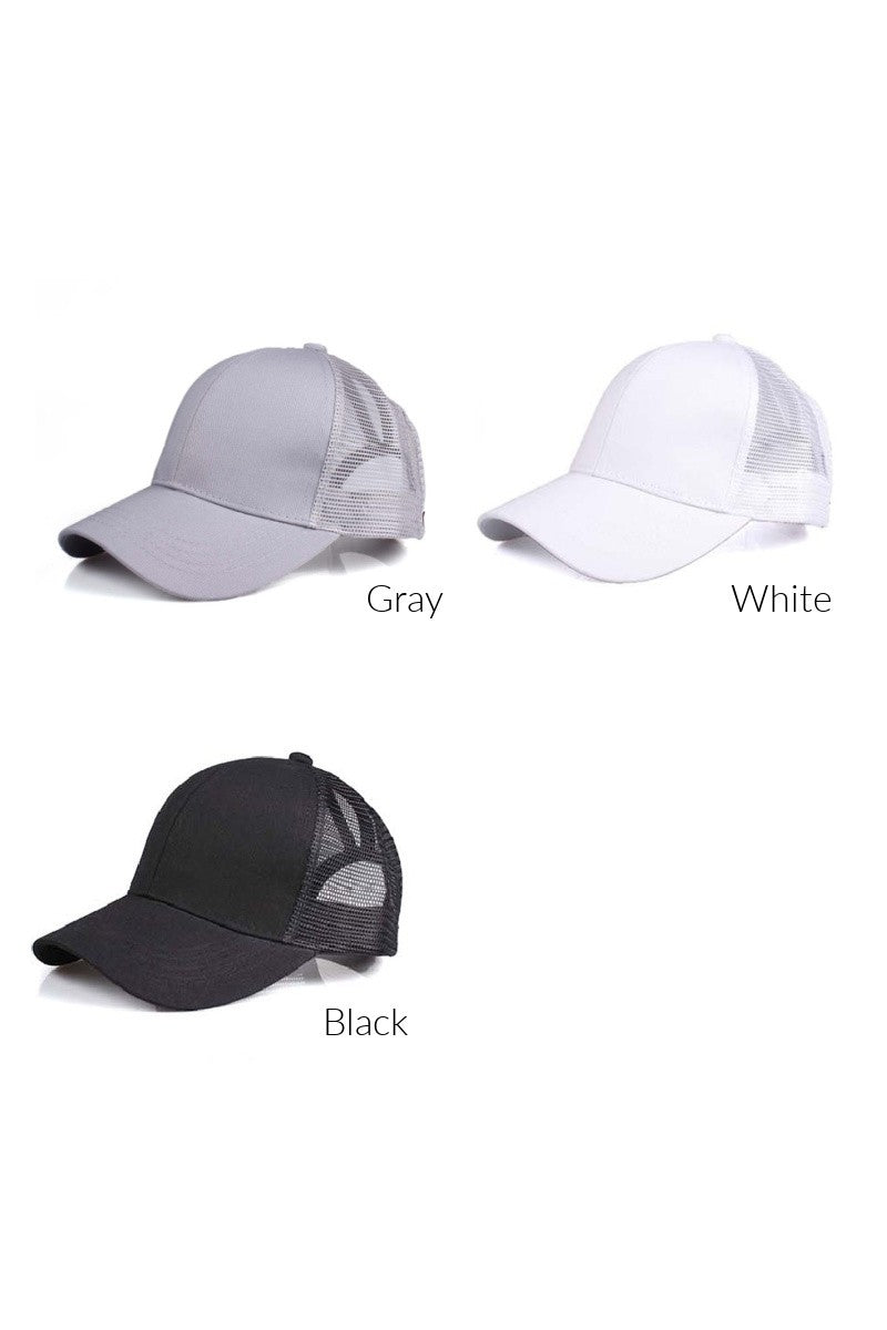Cc Messy Bun Hat Cap