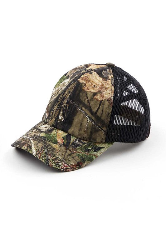 C C Mossyoak Criss Cross Pony Cap Hat