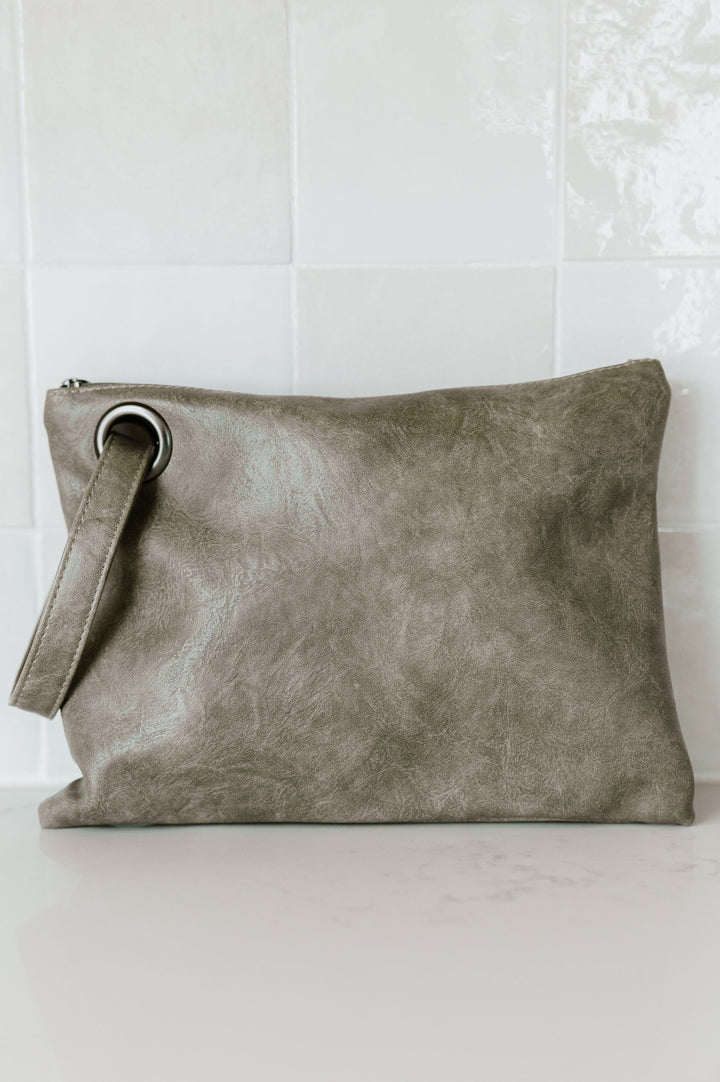 Alexa Oversized Clutch With Wristlet