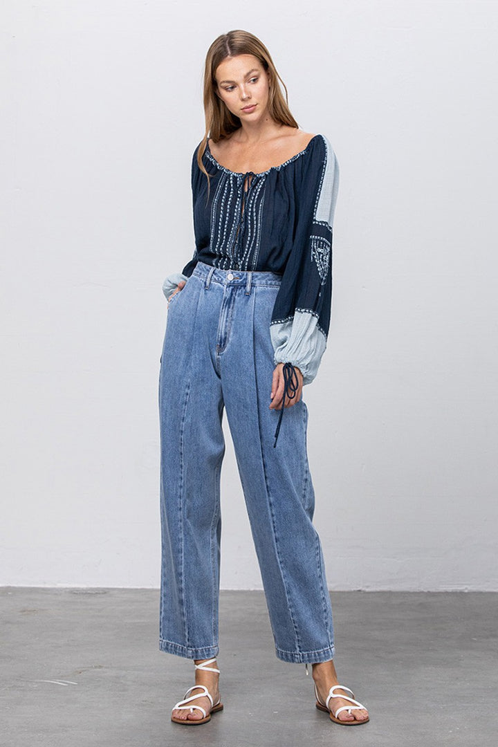 Medium High Waist Slouchy Jeans