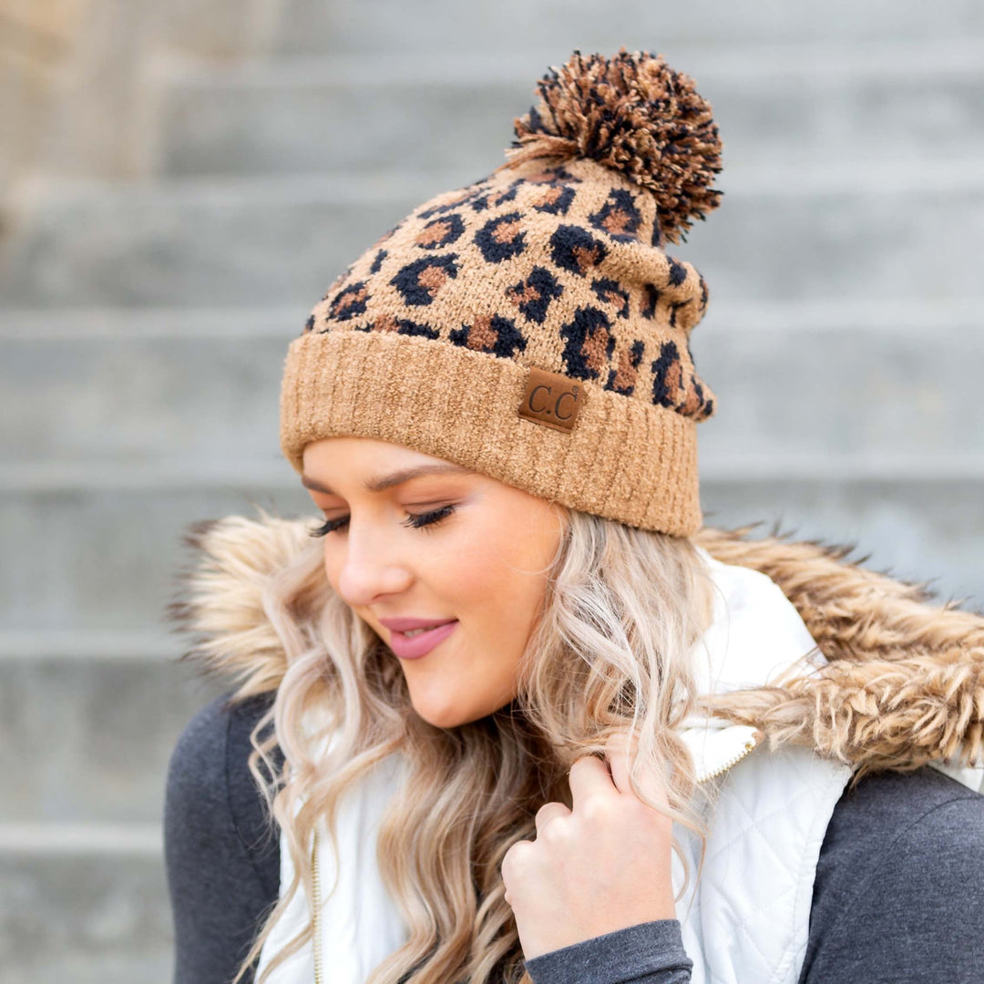 Cc Leopard Pom Beanie | Anekay