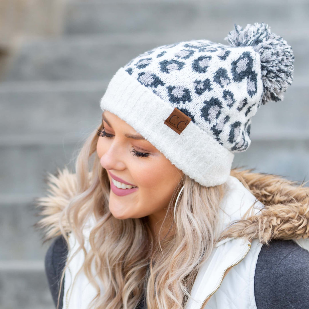 Cc Leopard Pom Beanie | Anekay