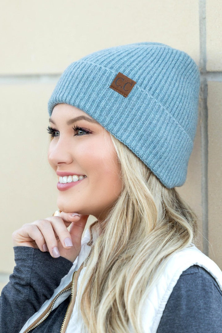 Lt. Mel Gray Cc Fine Yarn Cuff Beanie | Anekay