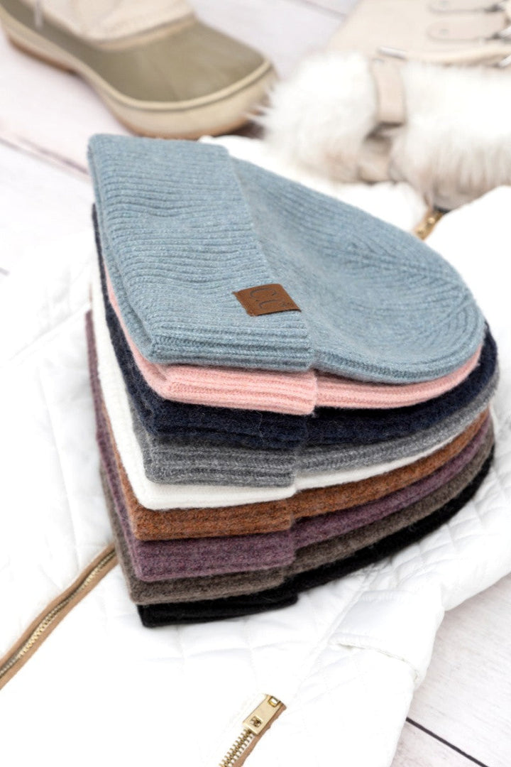 Cc Fine Yarn Cuff Beanie | Anekay