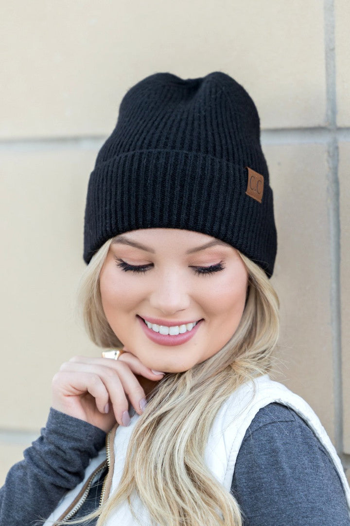 Burnt Henna Cc Fine Yarn Cuff Beanie | Anekay