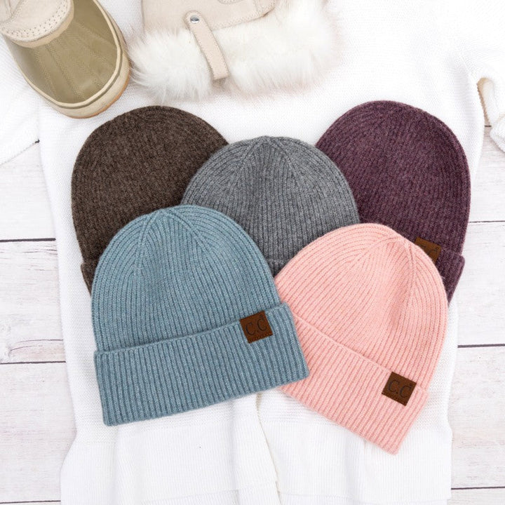 Cc Fine Yarn Cuff Beanie | Anekay