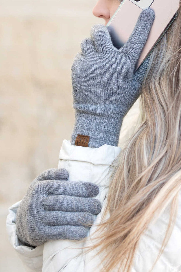 Burnt Henna Cc Cashmere Blend Touch Gloves | Anekay